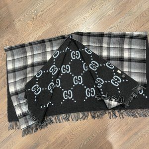 Gucci Plaid Reversible Poncho